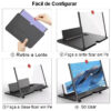 Amplificador da tela de Celular com Tela 3d Suporte Dobrável - Image 3