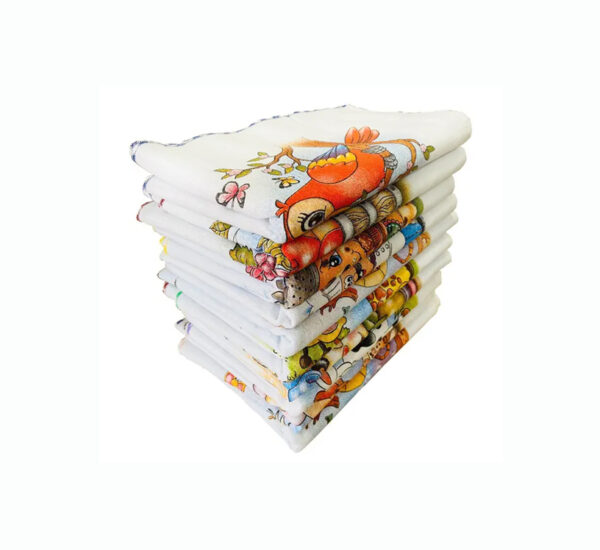 PANO DE PRATO ESTAMPADO COM BAINHA KIT COM 10 PEÇAS - Image 3